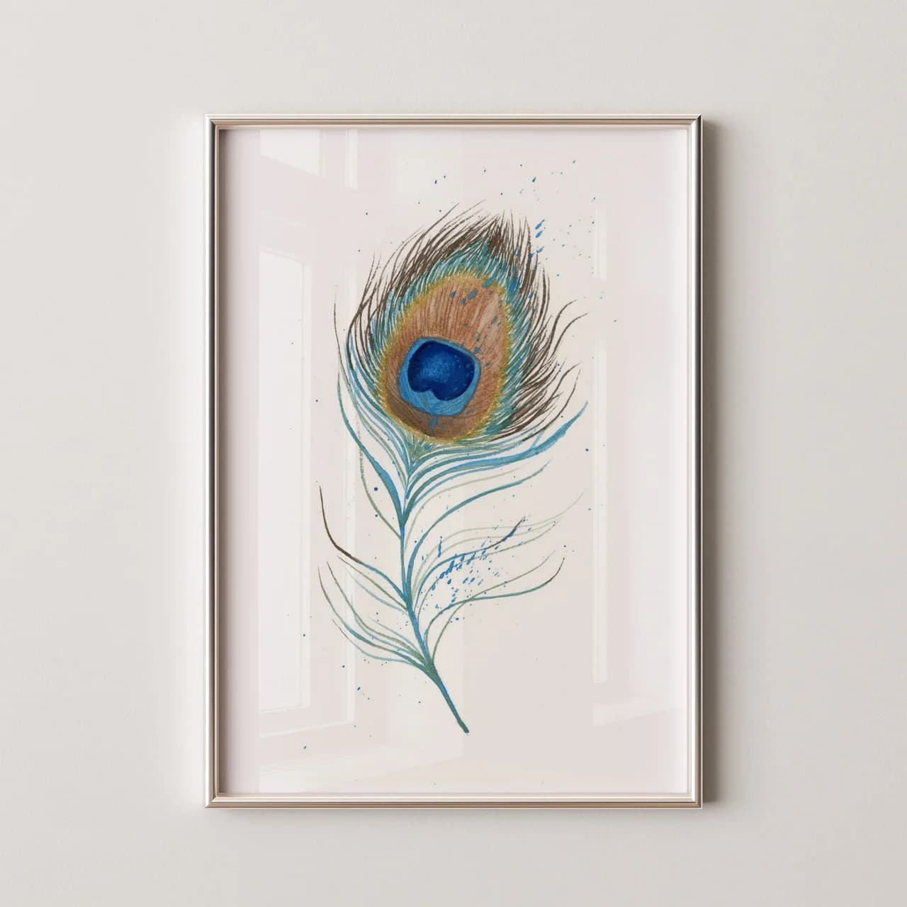 Peacock shown in a room setting