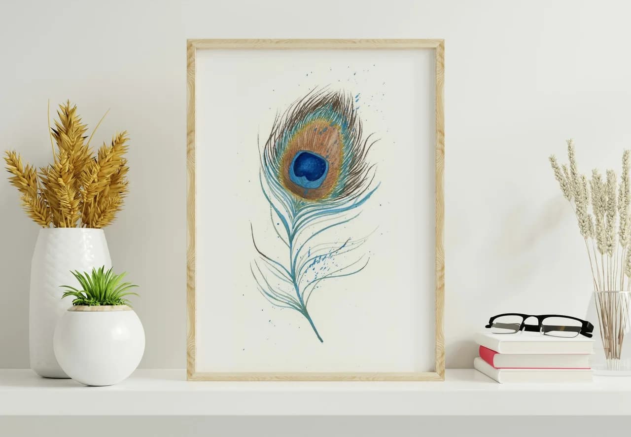 Peacock shown in a room setting