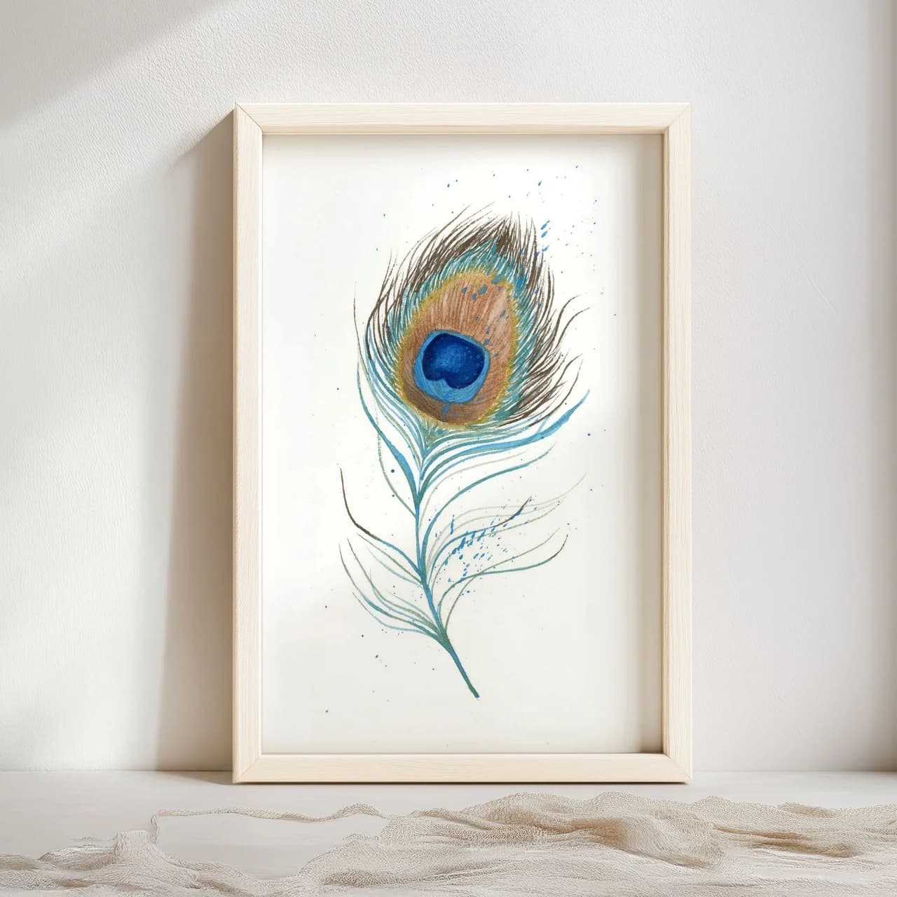 Peacock shown in a room setting