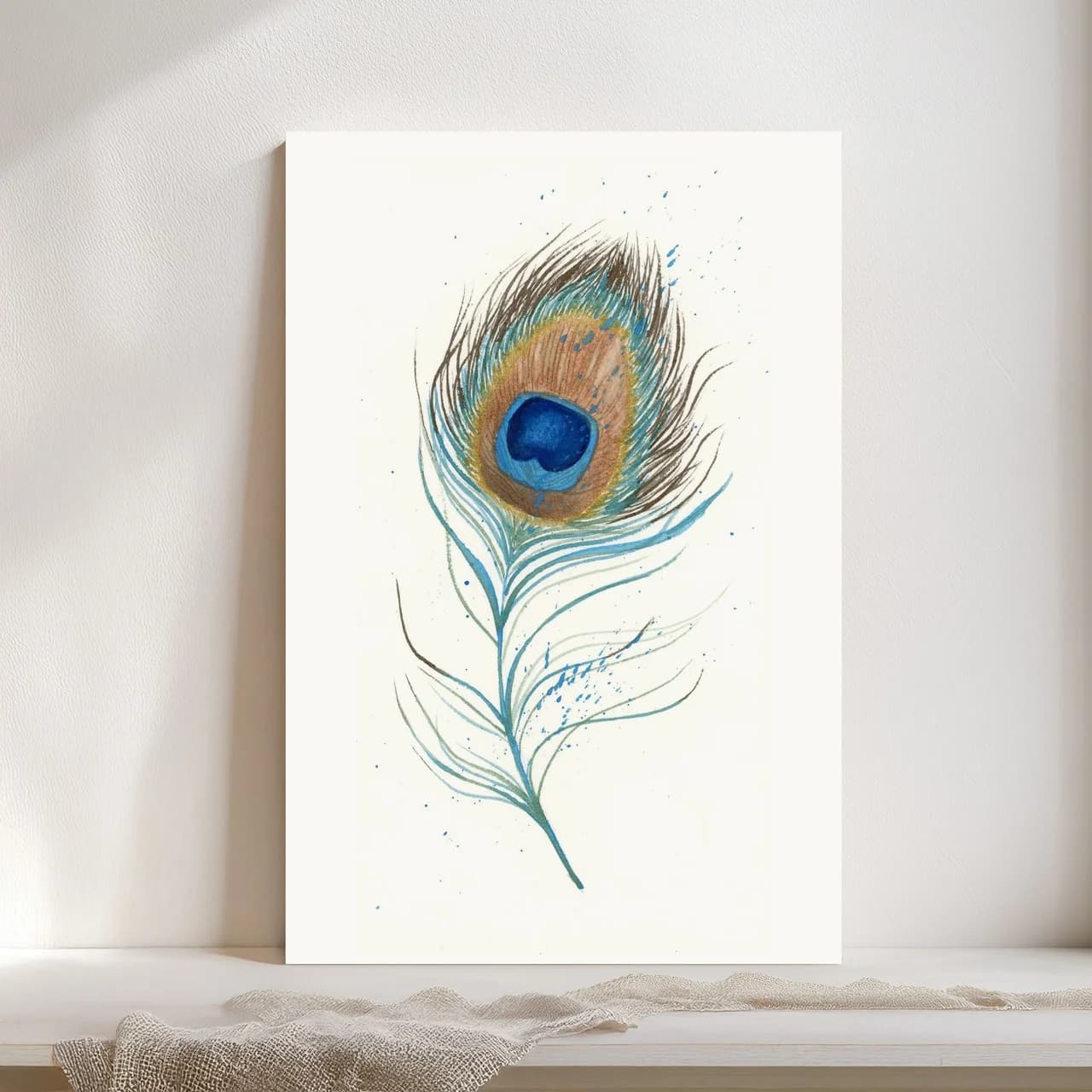 Peacock shown in a room setting
