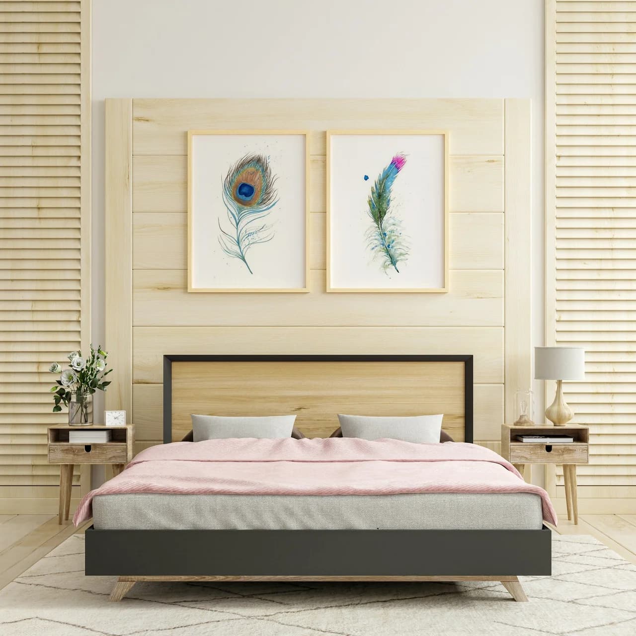 Peacock shown in a room setting