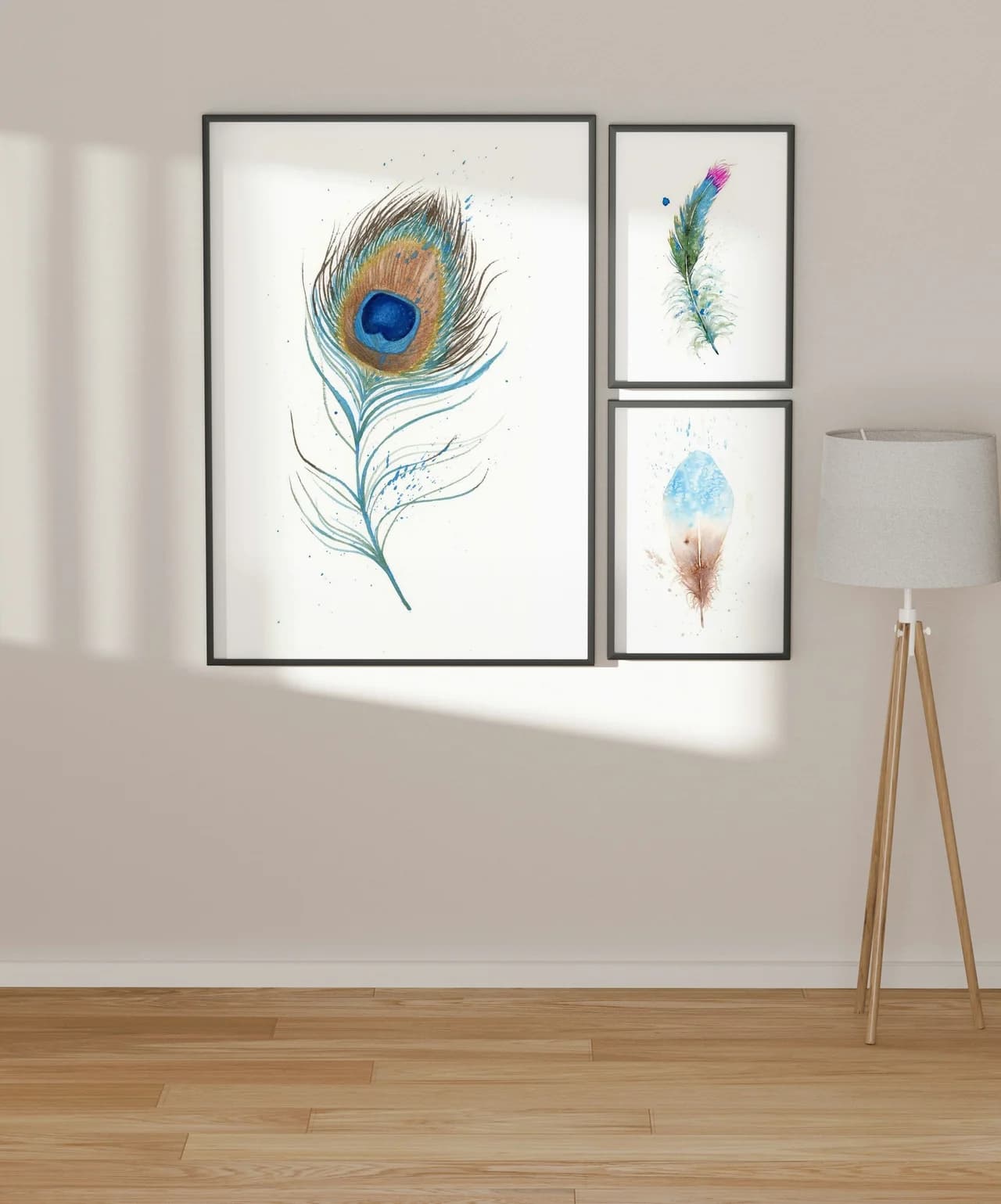 Peacock shown in a room setting