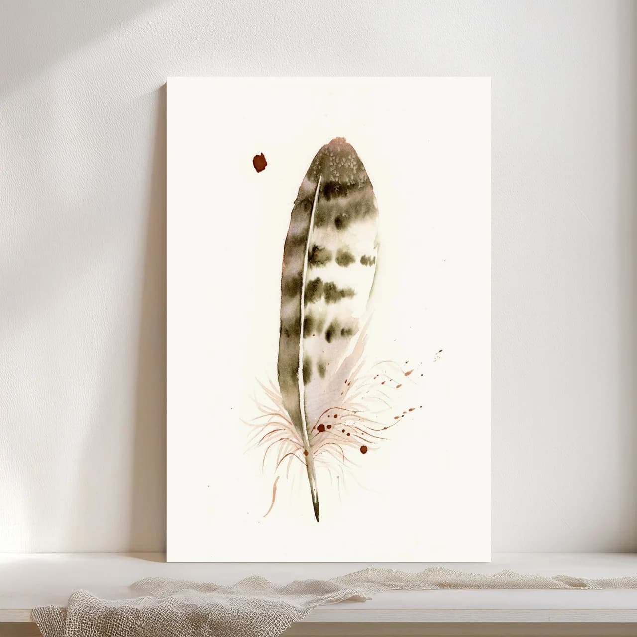 Hawk shown in a room setting