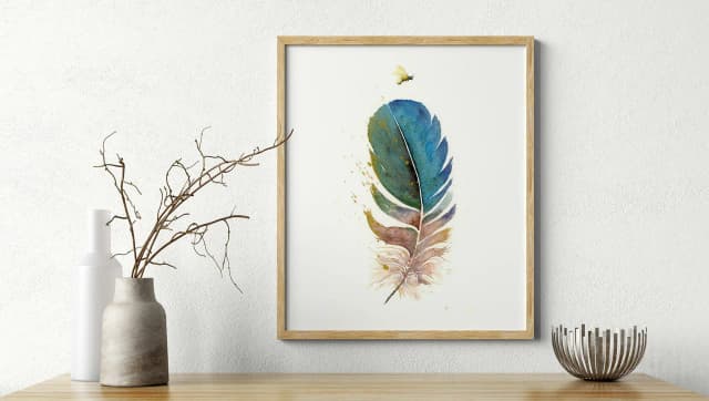 Hummingbird shown in a room setting