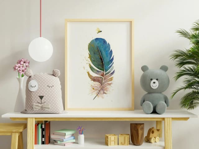 Hummingbird shown in a room setting