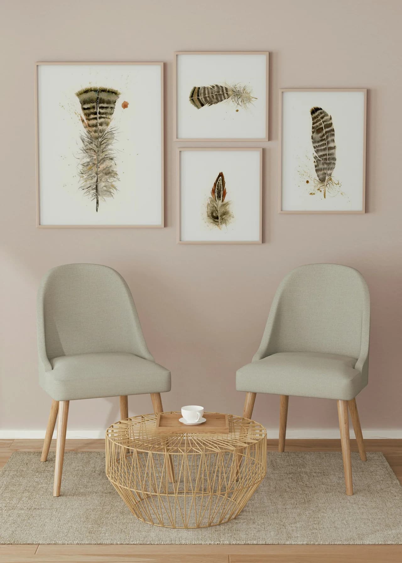 Turkey shown in a room setting