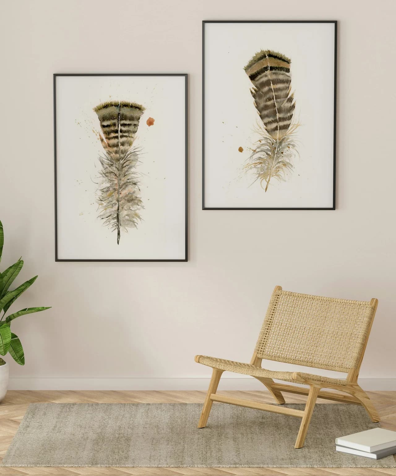 Turkey shown in a room setting
