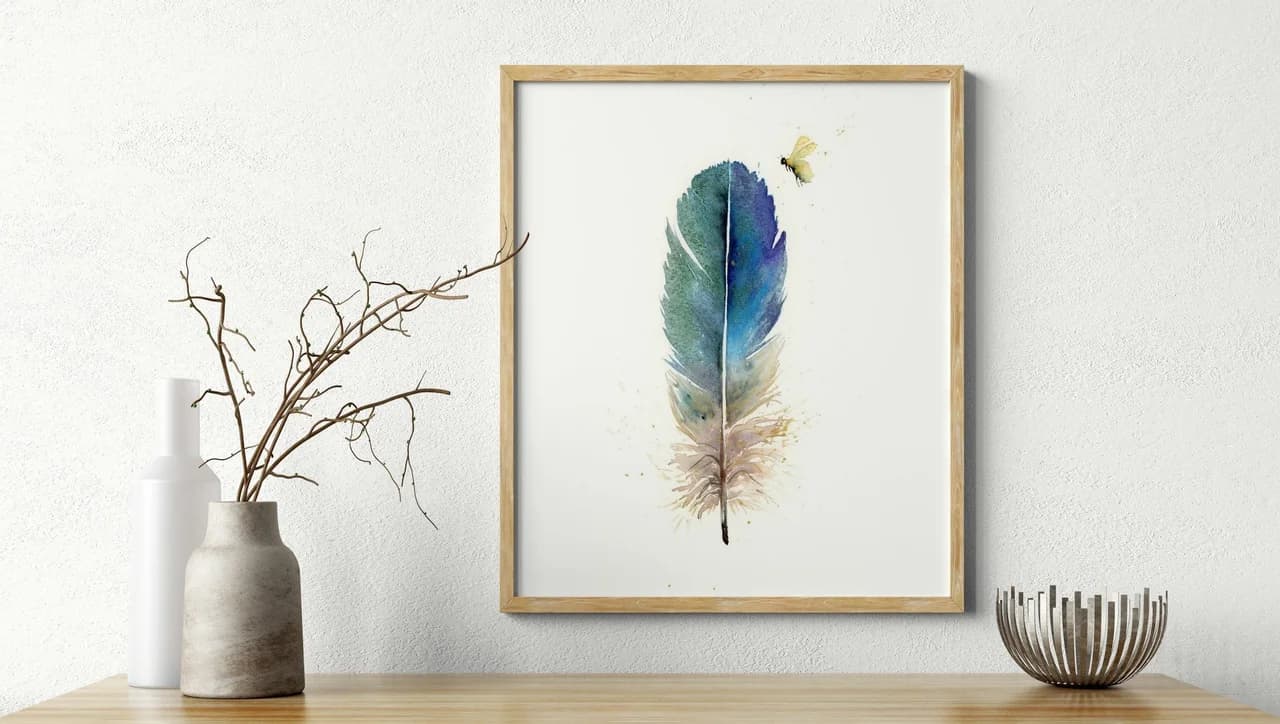 Hummingbird shown in a room setting