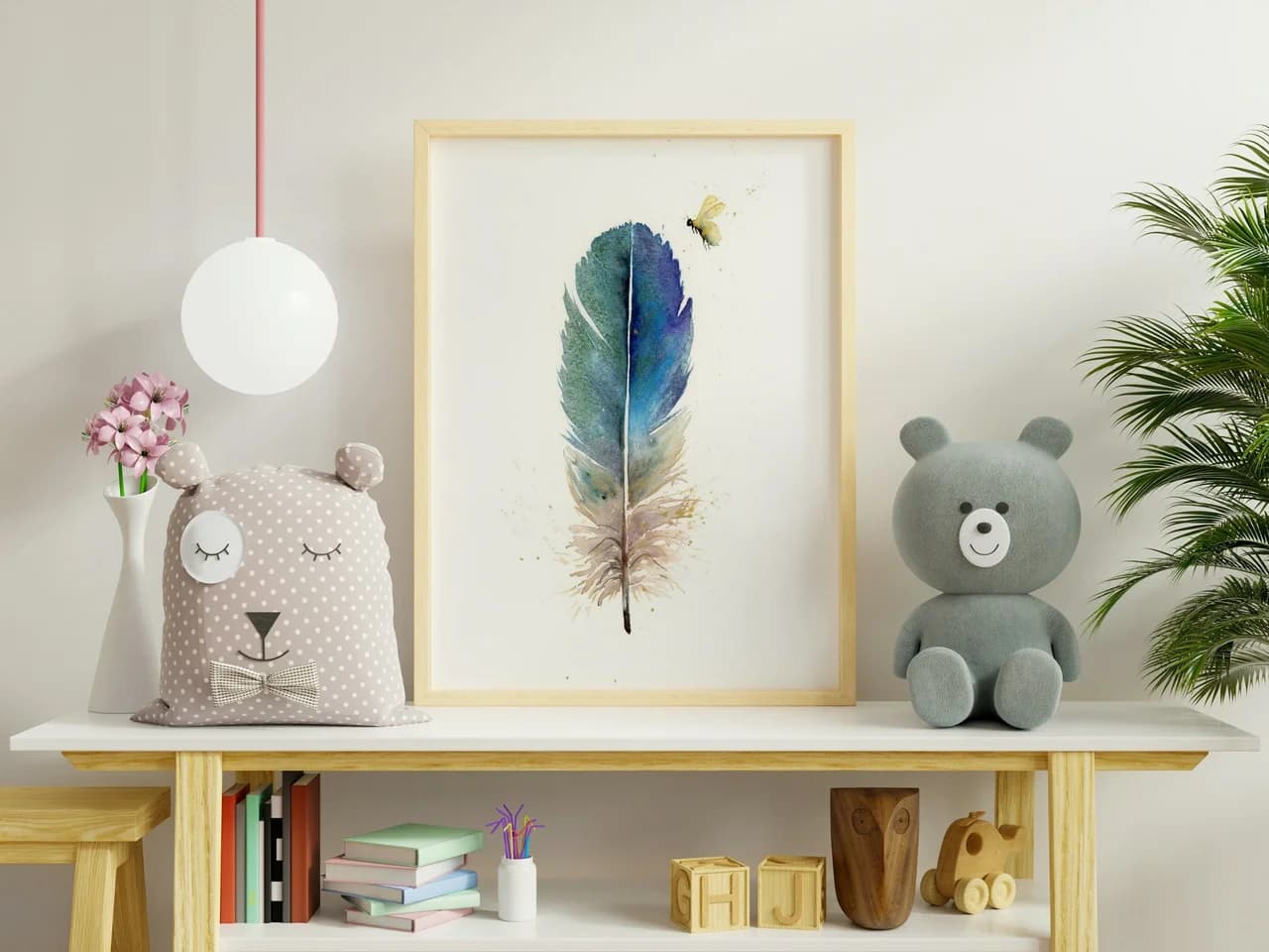 Hummingbird shown in a room setting