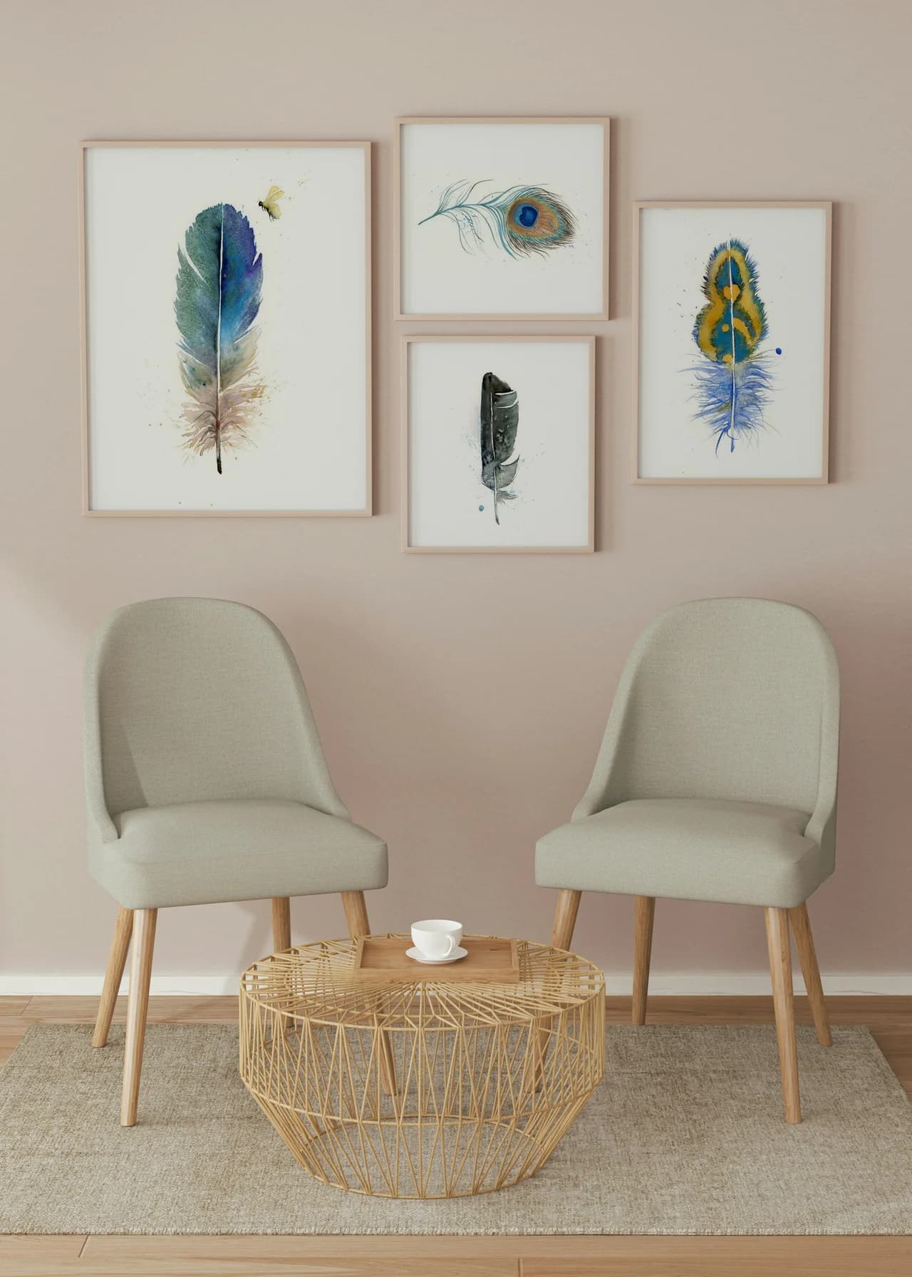 Hummingbird shown in a room setting