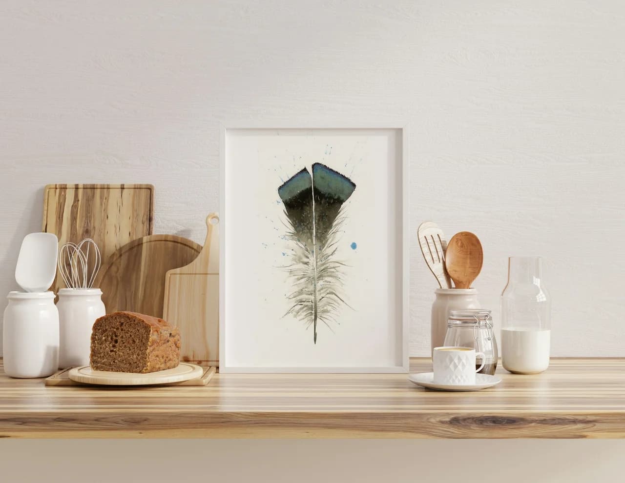 Turkey shown in a room setting