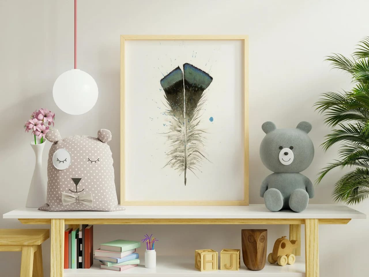 Turkey shown in a room setting