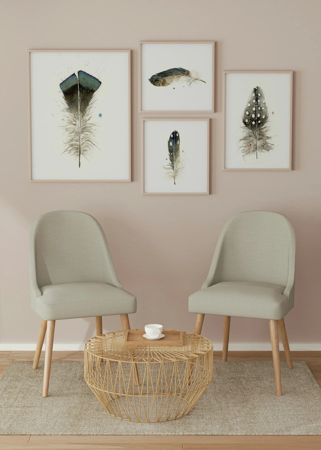 Turkey shown in a room setting