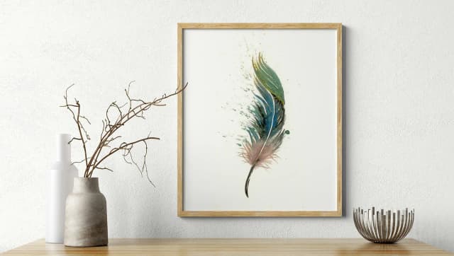 Peacock shown in a room setting