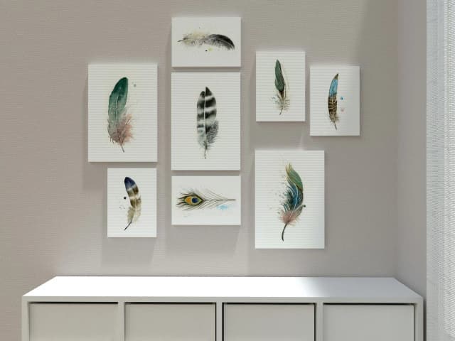 Peacock shown in a room setting
