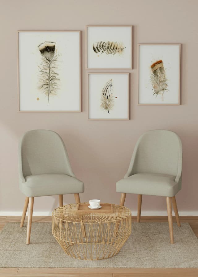 Turkey shown in a room setting