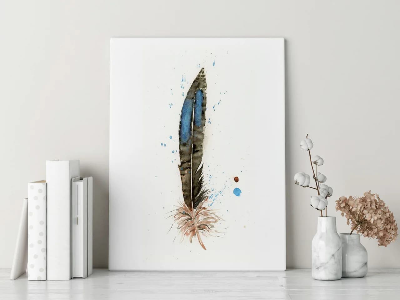 Bronzetailed Peacock Pheasant shown in a room setting