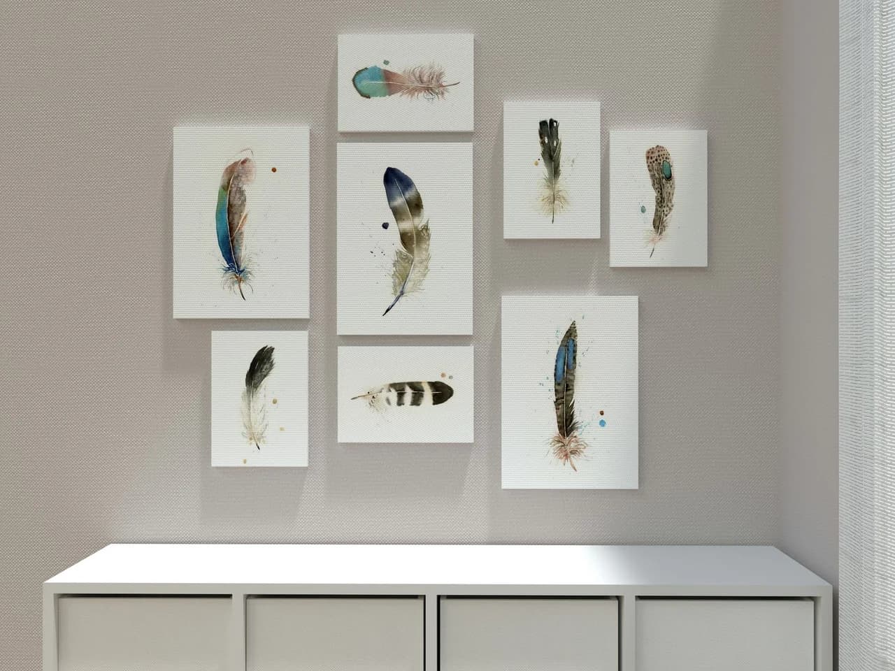 Bronzetailed Peacock Pheasant shown in a room setting