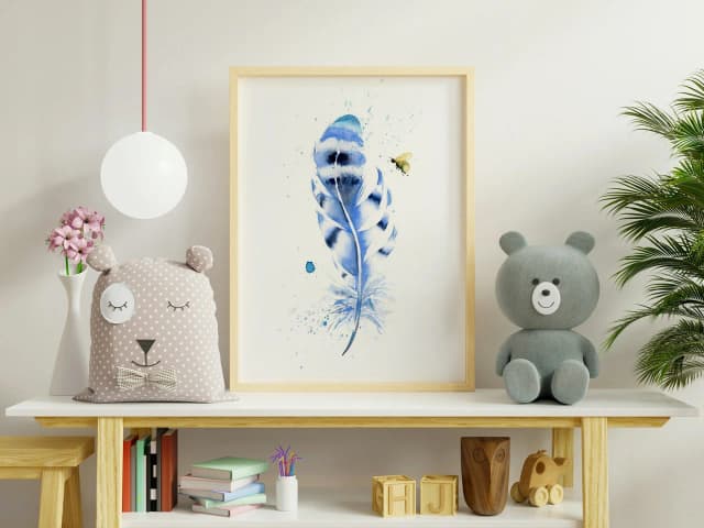 Blue Jay shown in a room setting