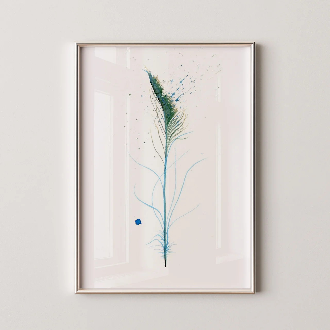Peacock shown in a room setting