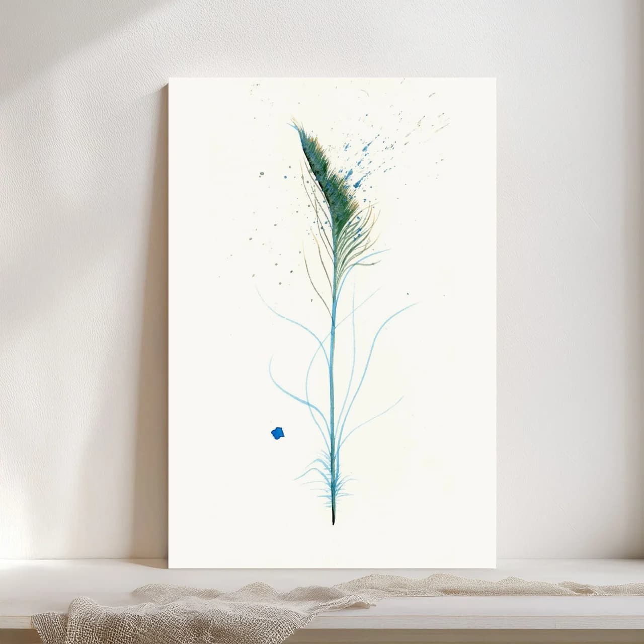 Peacock shown in a room setting