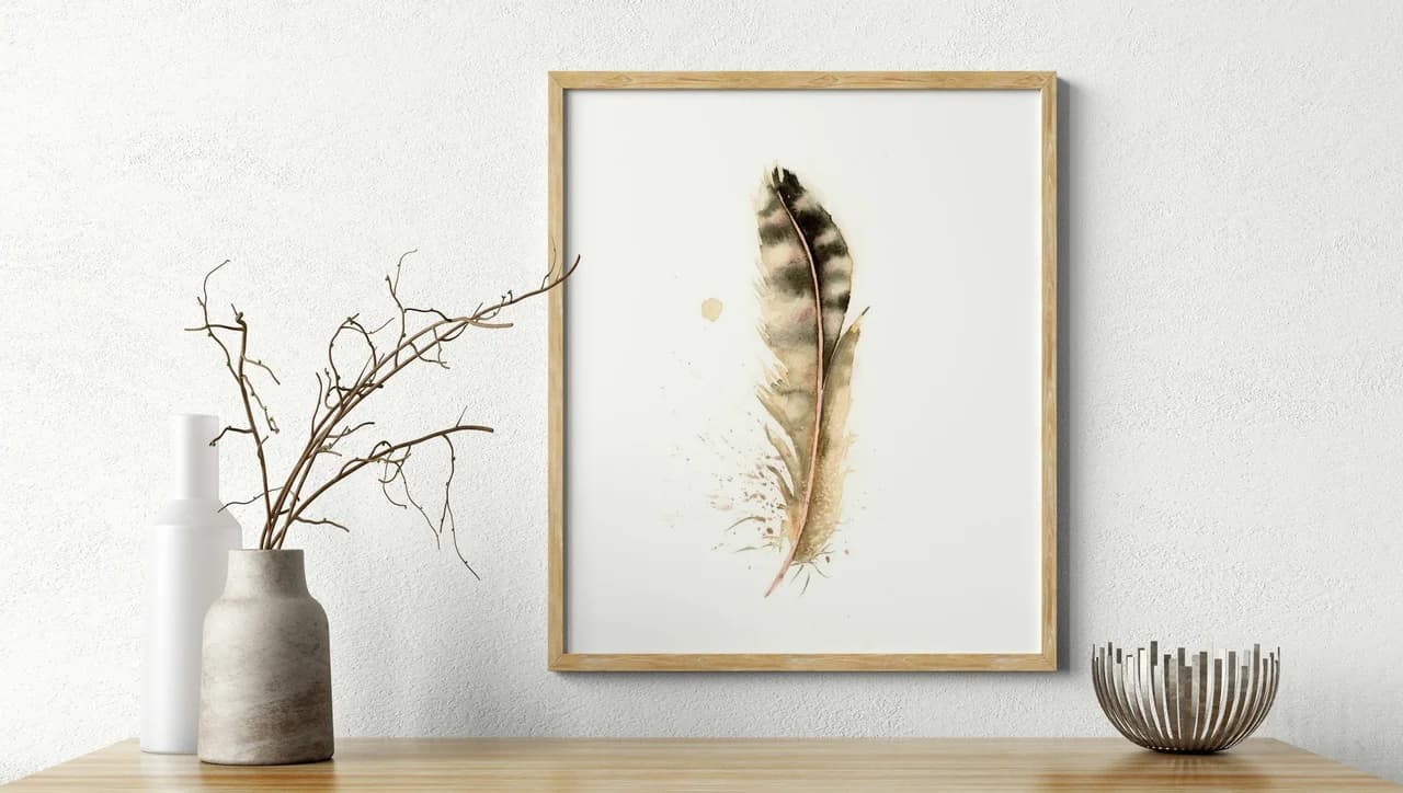 Northern Flicker shown in a room setting