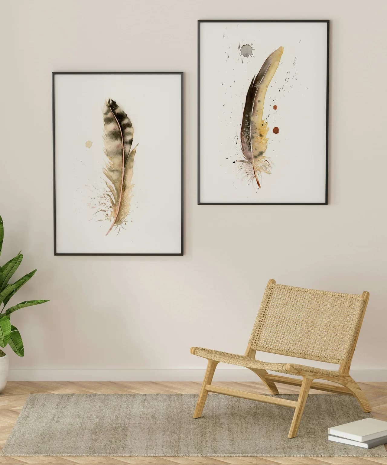 Northern Flicker shown in a room setting