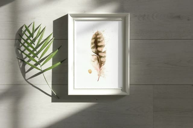 Northern Flicker shown in a room setting