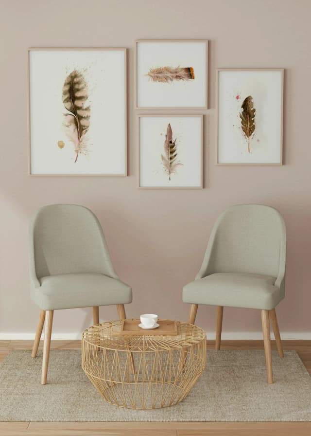 Northern Flicker shown in a room setting