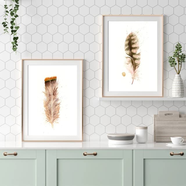 Northern Flicker shown in a room setting
