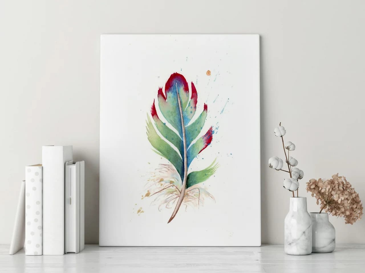Turaco shown in a room setting