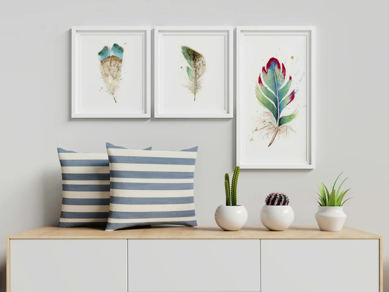 Turaco shown in a room setting
