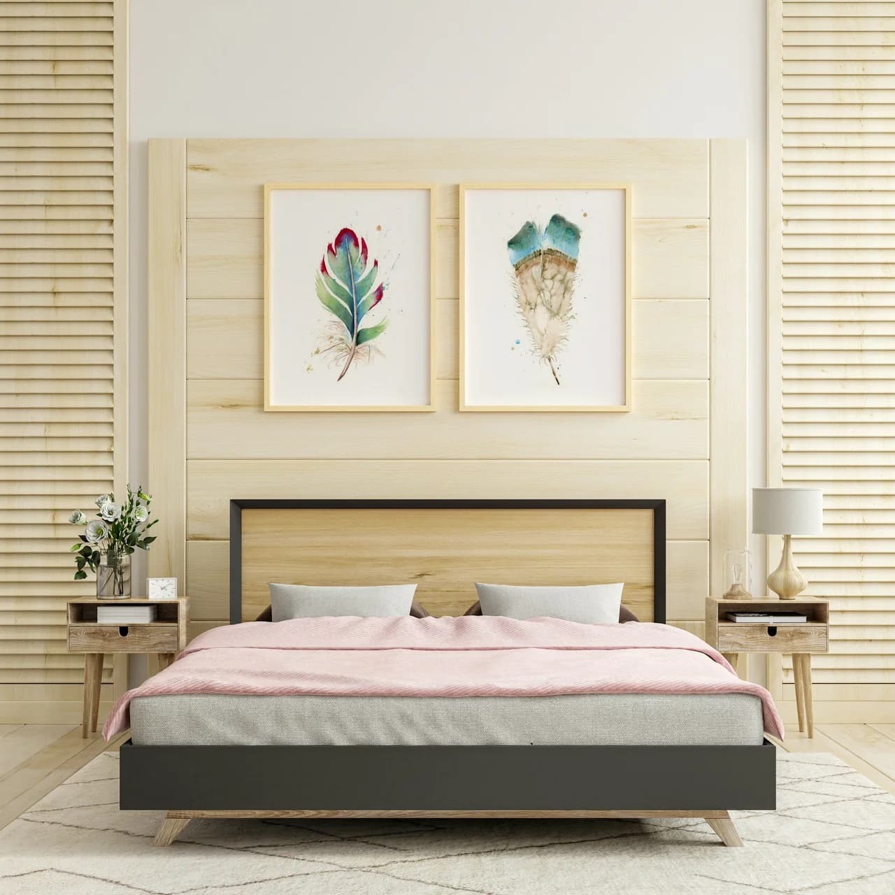 Turaco shown in a room setting