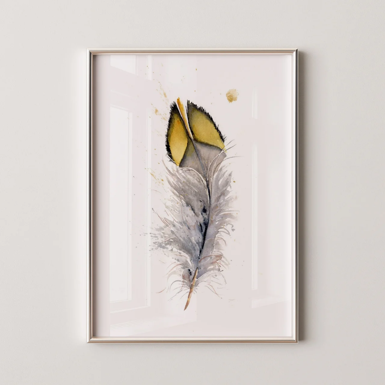 California Quail shown in a room setting