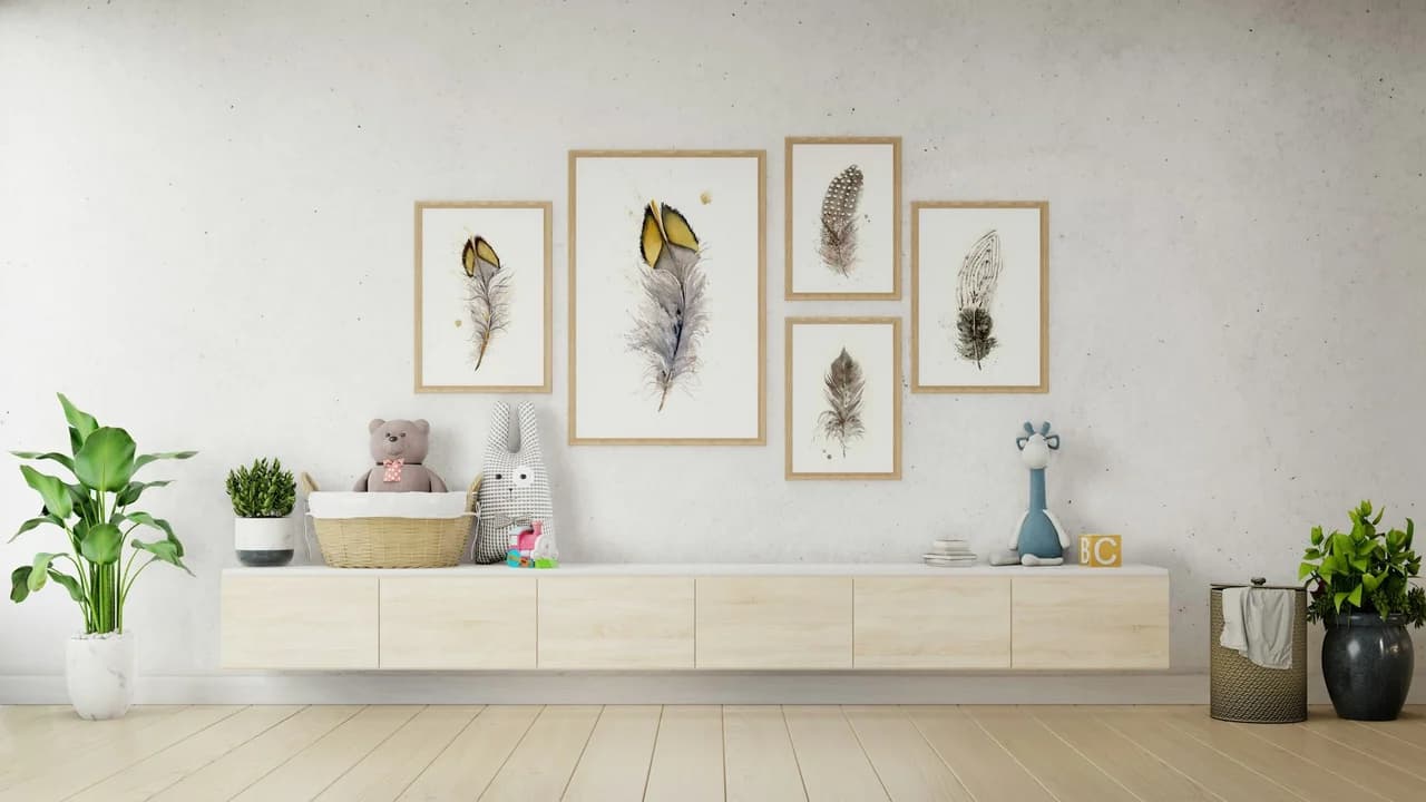 California Quail shown in a room setting