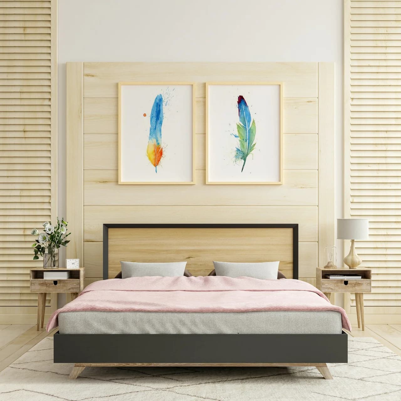Macaw shown in a room setting