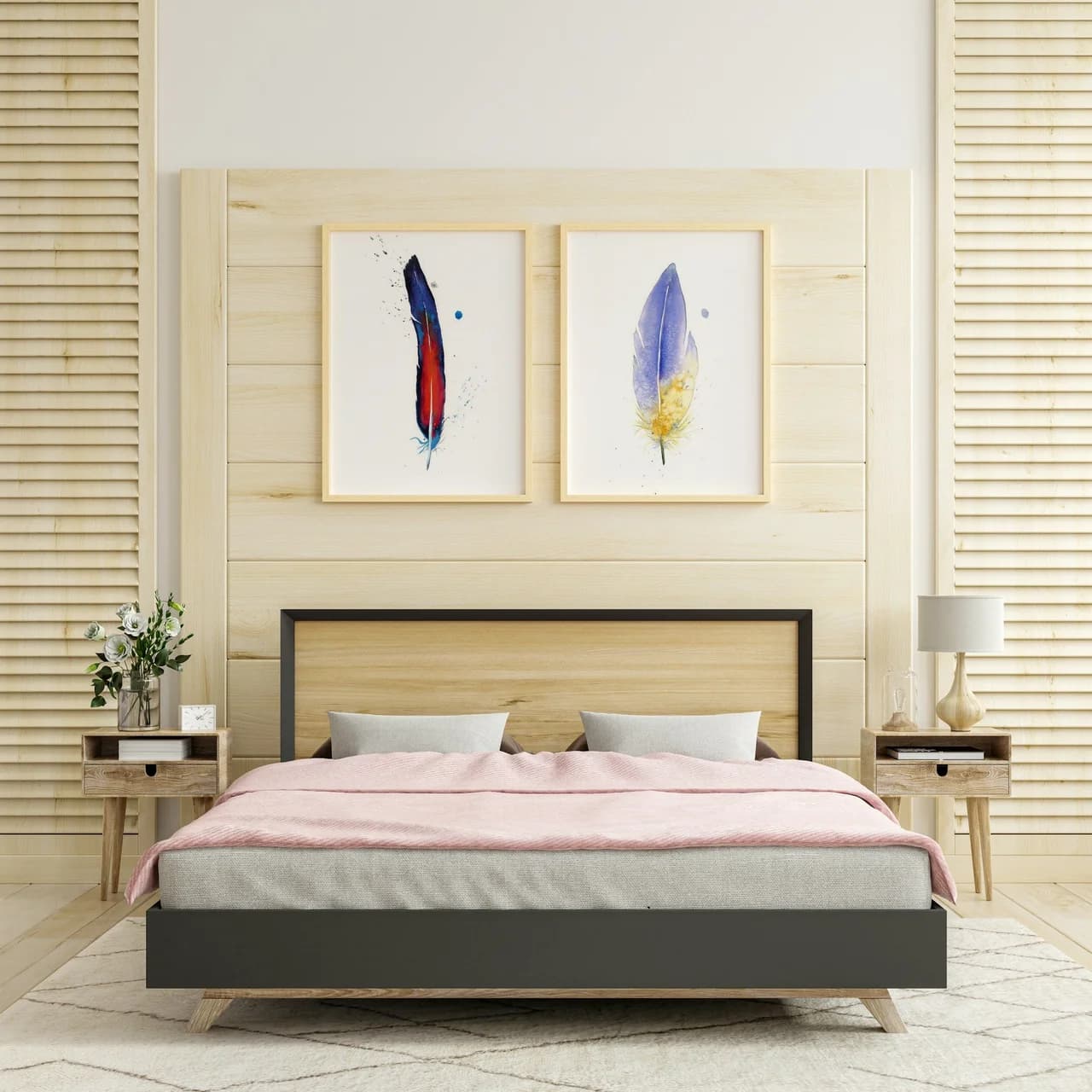 Macaw shown in a room setting
