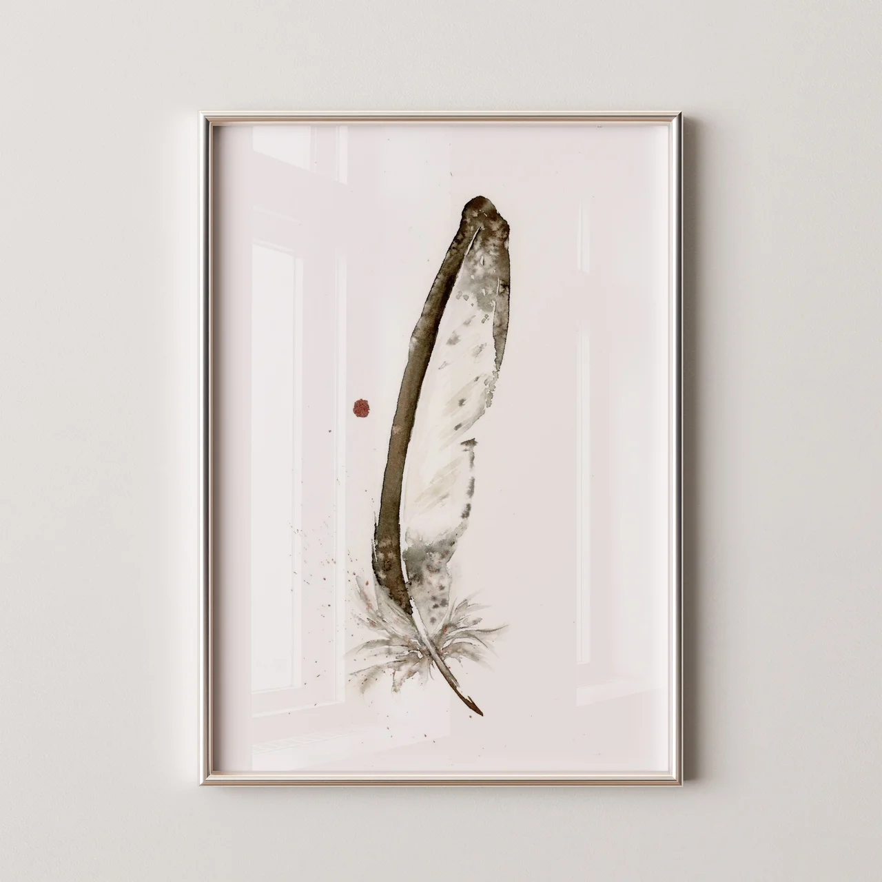 Bald Eagle shown in a room setting