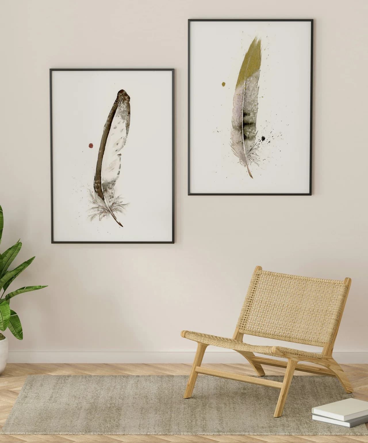 Bald Eagle shown in a room setting