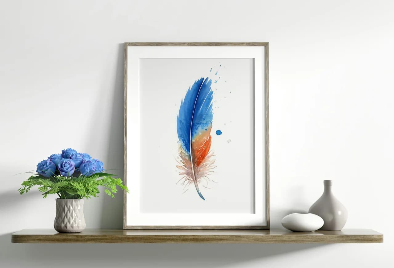 Kingfisher shown in a room setting