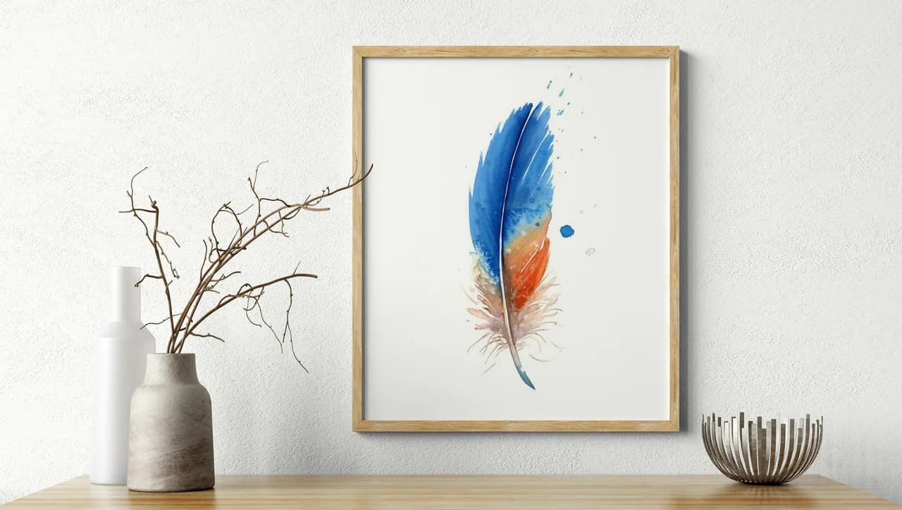 Kingfisher shown in a room setting