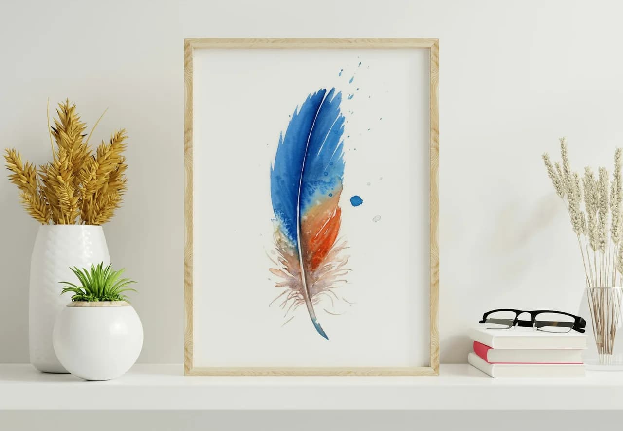 Kingfisher shown in a room setting