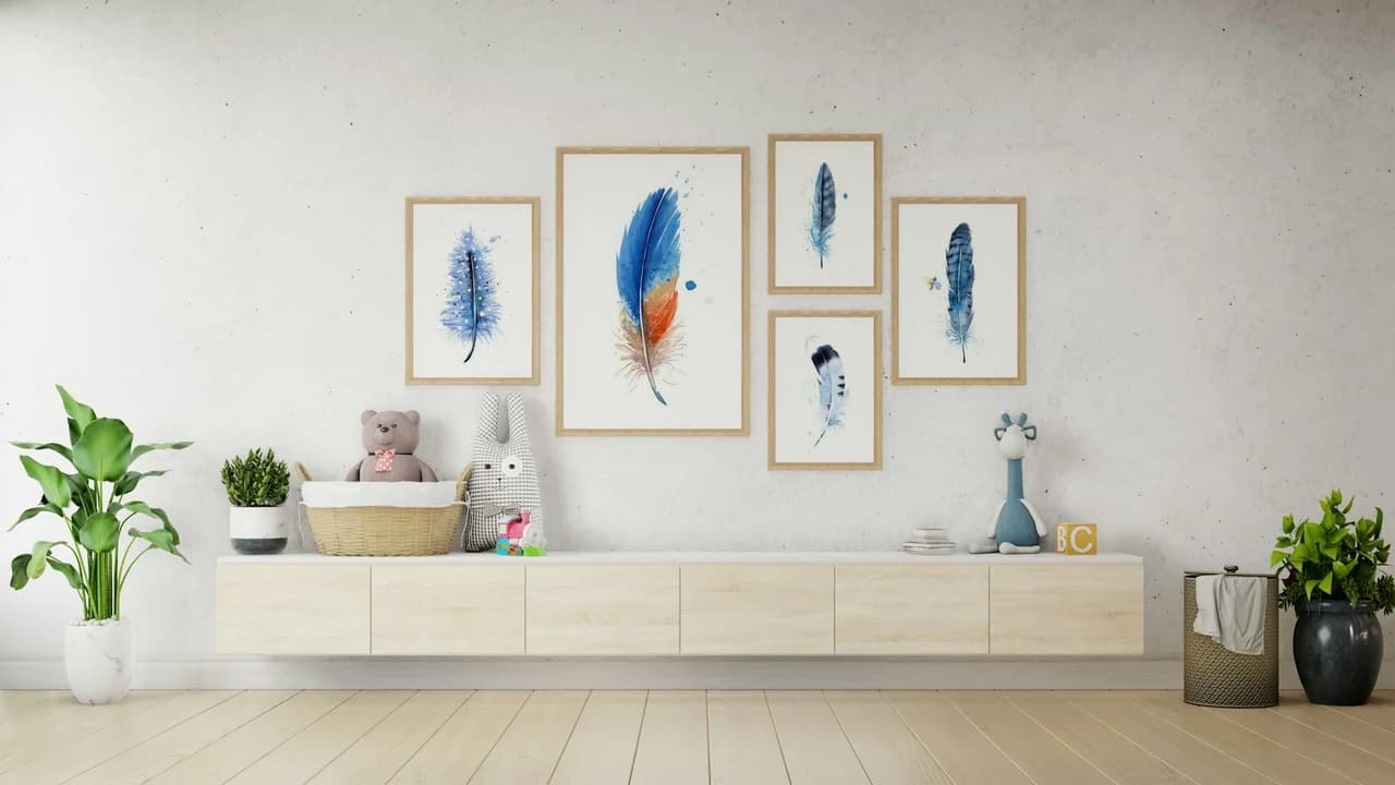Kingfisher shown in a room setting
