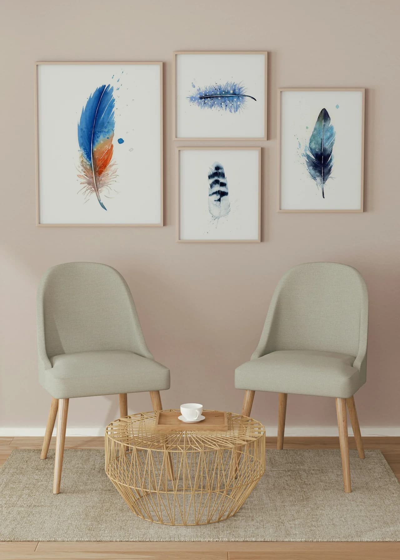 Kingfisher shown in a room setting
