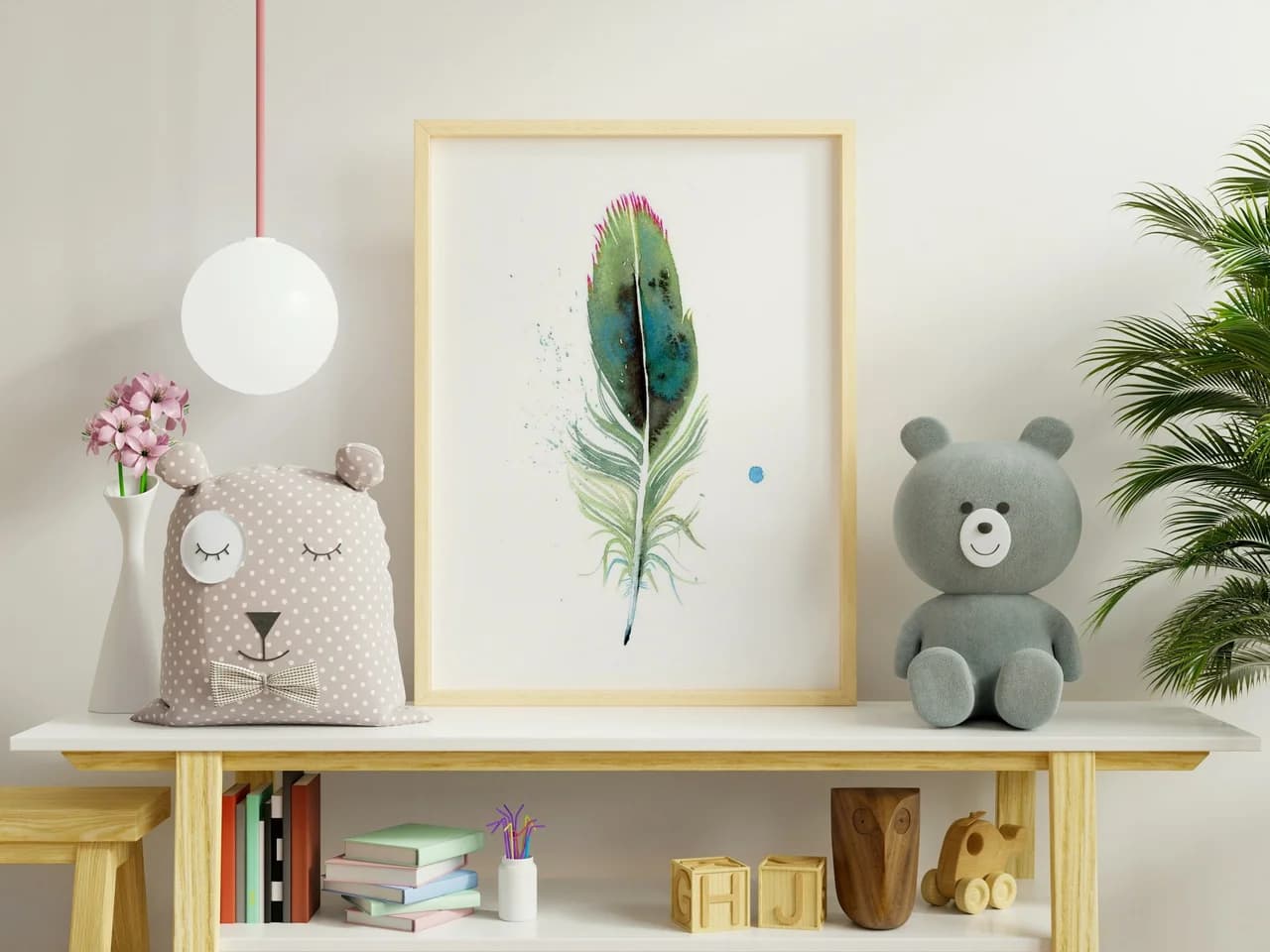 Hummingbird shown in a room setting
