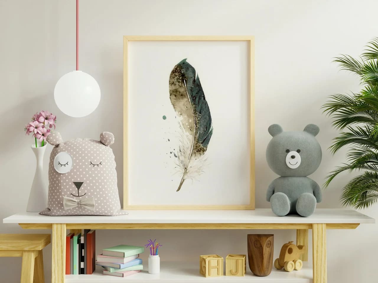 Mallard shown in a room setting