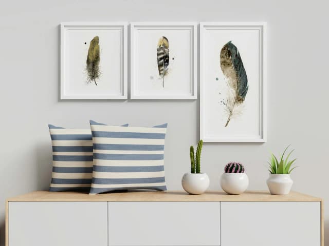 Mallard shown in a room setting