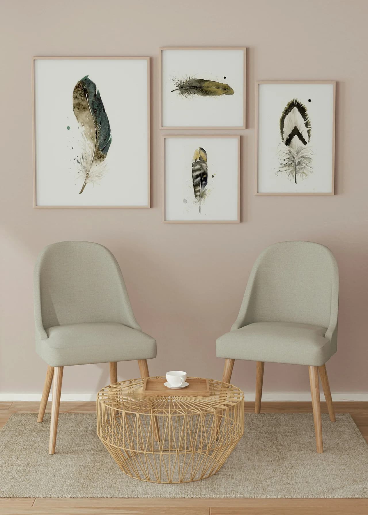 Mallard shown in a room setting