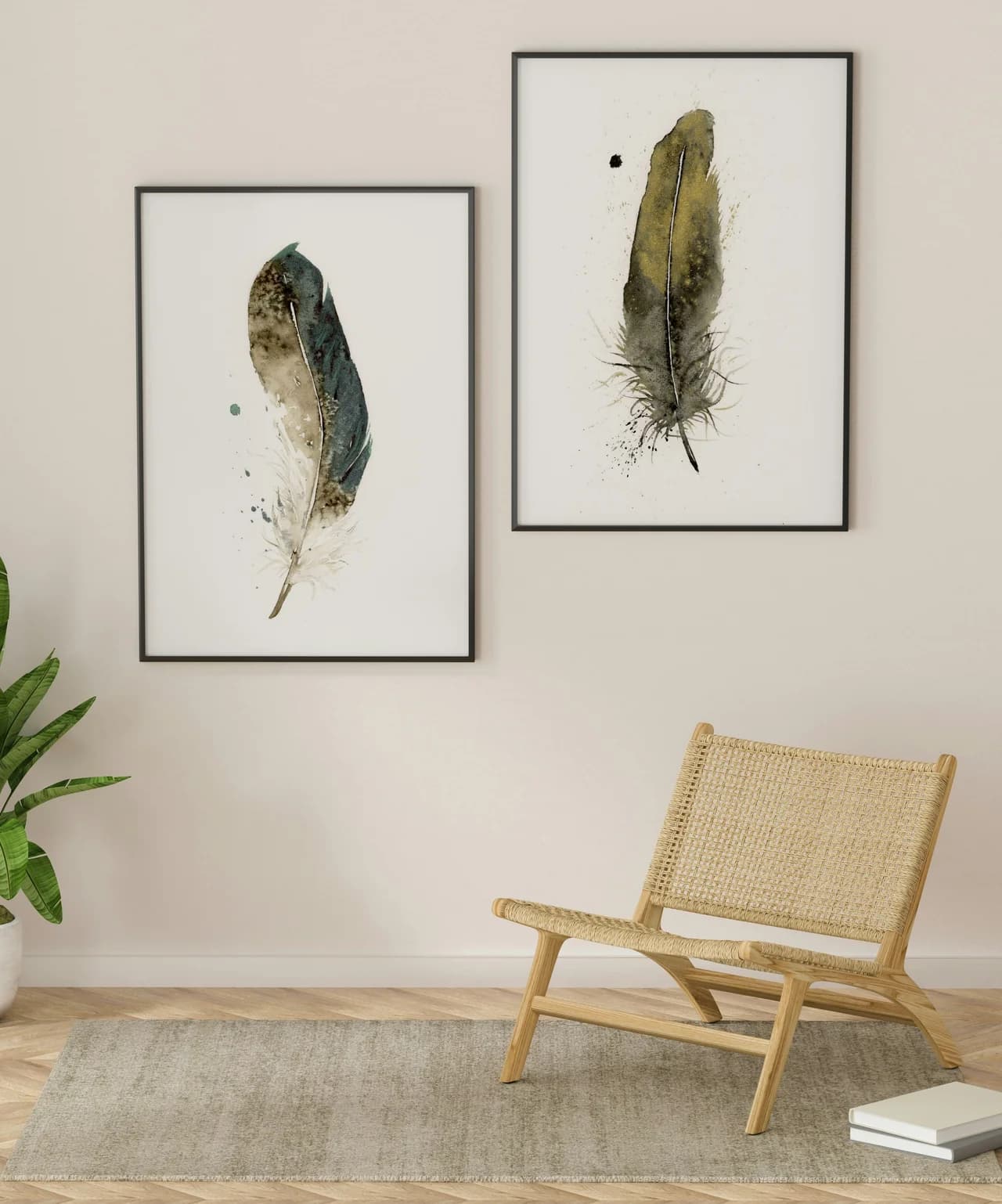 Mallard shown in a room setting