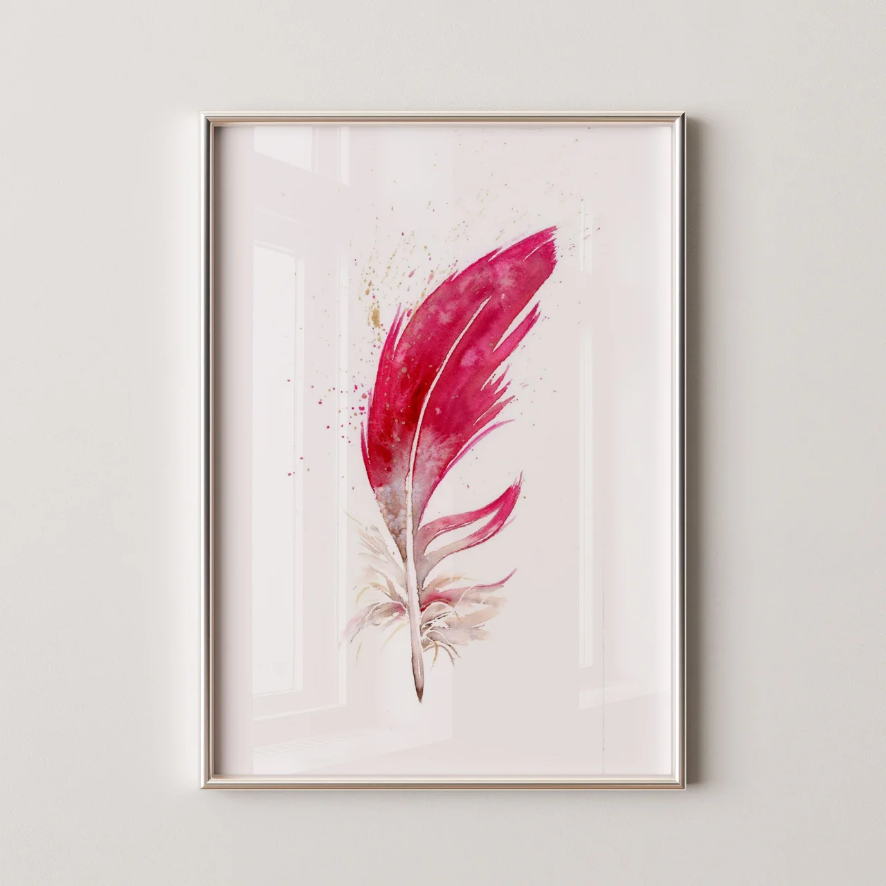 Cardinal shown in a room setting